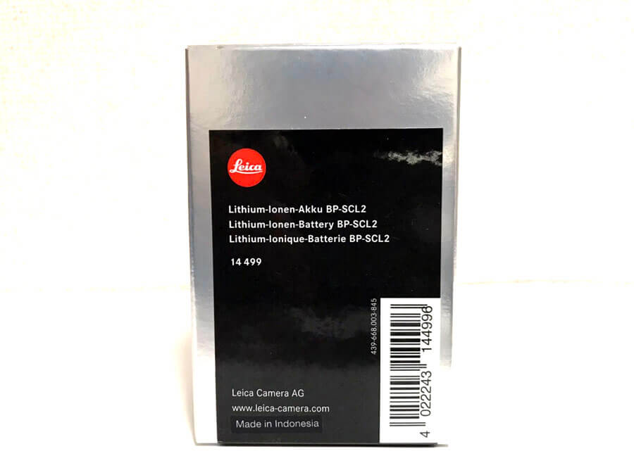 Leica(ライカ) リチウムイオンバッテリー BP-SCL2