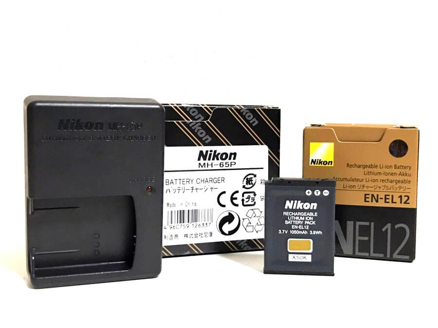 Nikon(ニコン) MH-65P バッテリーチャージャー + EN-EL12 バッテリーパック