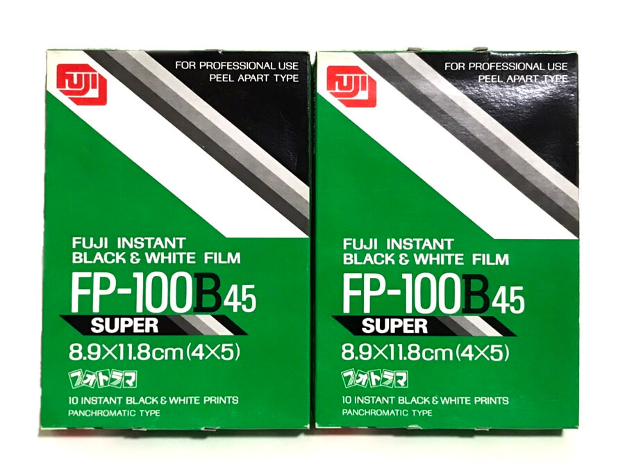 FUJIFILM ブラック&ホワイト フィルム FP-100B 45 SUPER 10枚撮