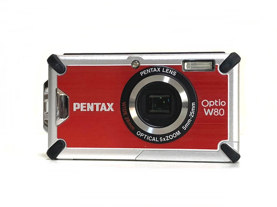 PENTAX Optio W80 防水コンパクトデジタルカメラ カーディナルレッド