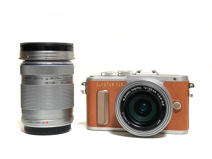 OLYMPUS PEN E-PL8 EZダブルズームキット ブラウン