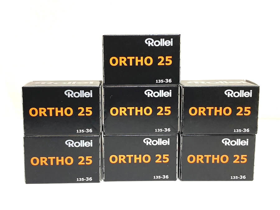 Rollei ORTHO 25 プラス 35mm モノクロ写真フィルム